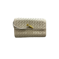 mini woven clutch
