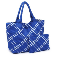 Woven jumbo tote bag