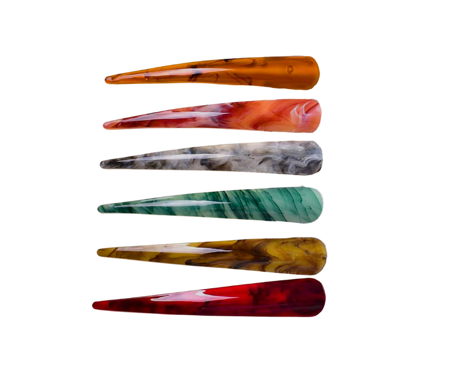 Large metal duckbill hair clips