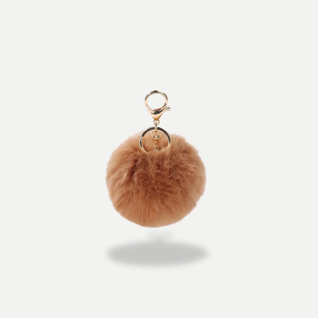 FURRY BALL KEYCHAIN