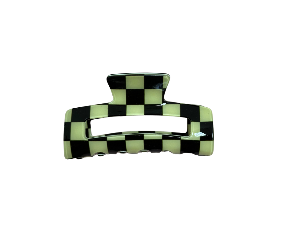 Checker hair claw