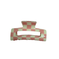 Checker hair claw