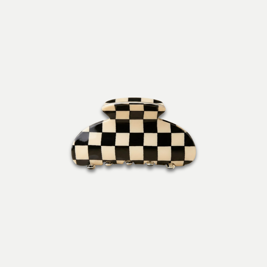 CHECKERED HAIRCLAW