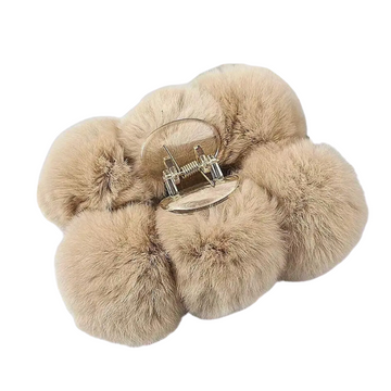 fluffy hair clip