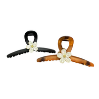 Classic flower hair claw