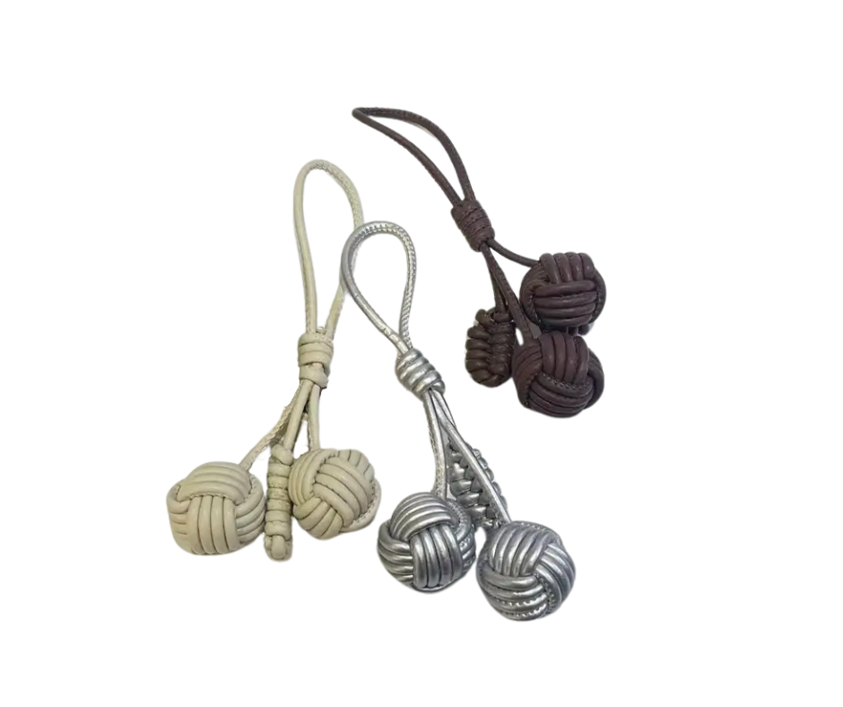 Woven ball charm