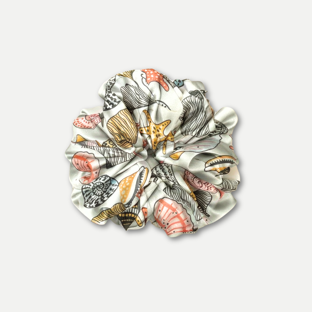 SEA CORAL SCRUNCHIES