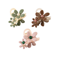 Flower hair claw