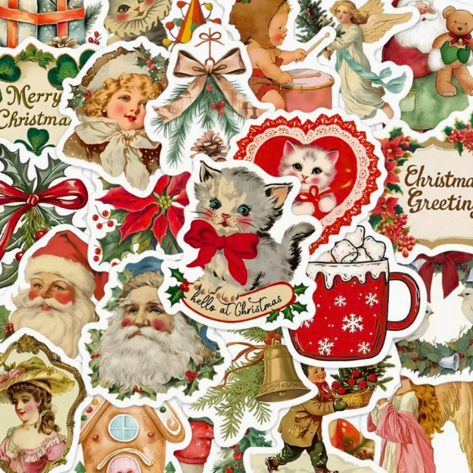 christmas stickers 4pcs