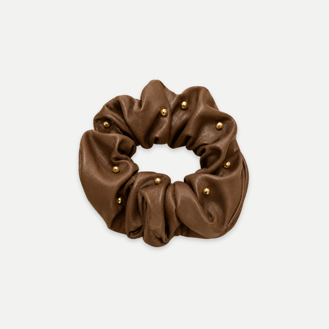 LEATHER SCRUNCHIES