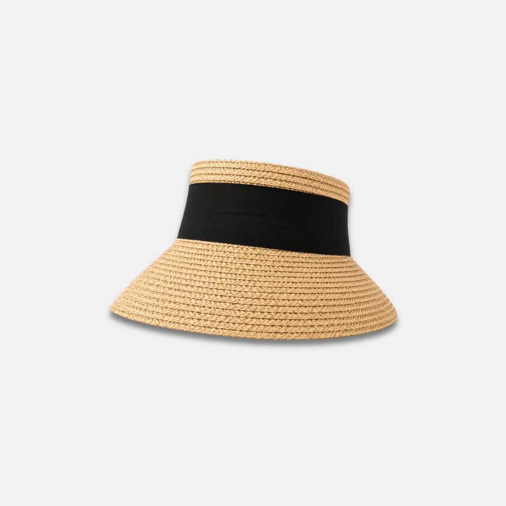 BOW RAFFIA HAT
