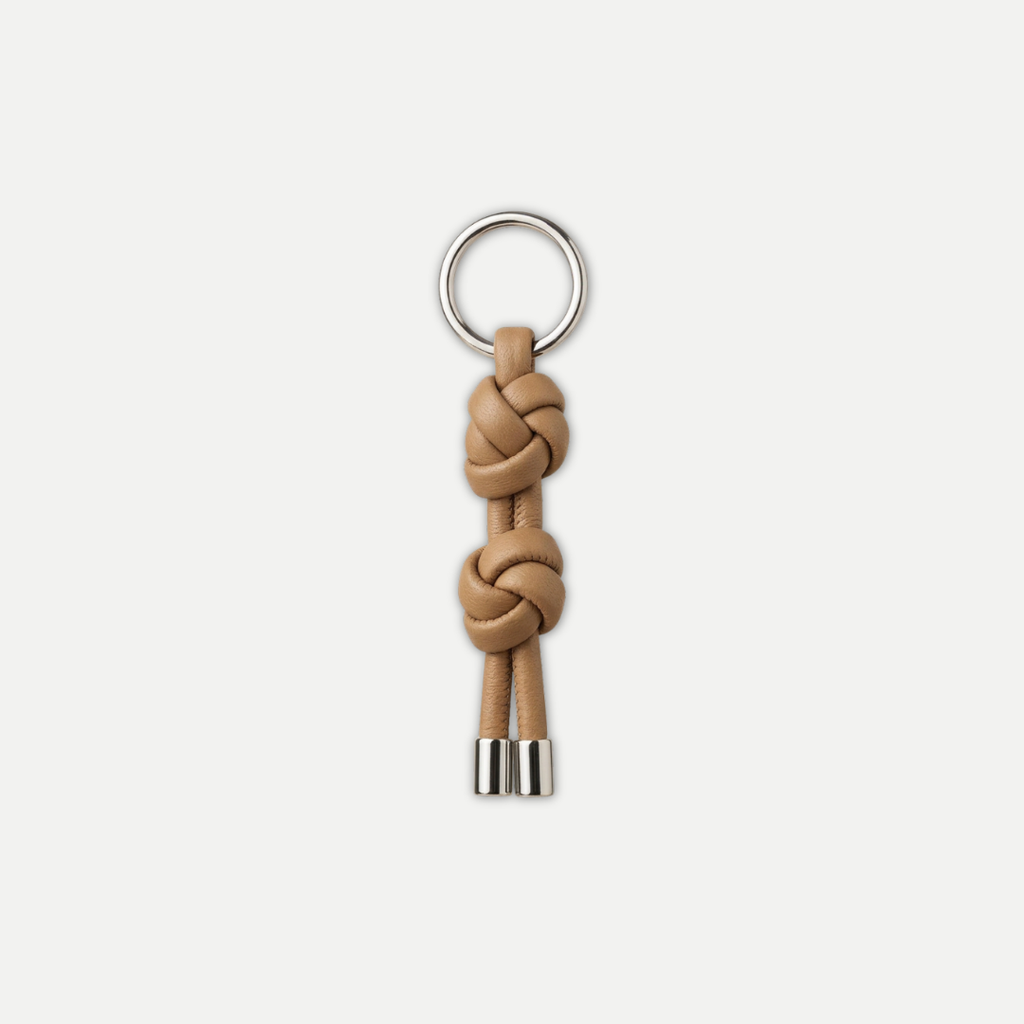 LEATHER KNOT KEYCHAIN
