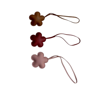 flower leather charms
