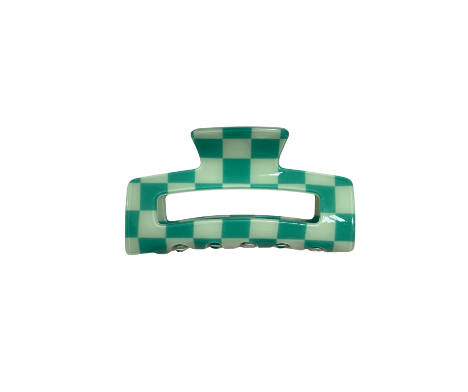 Checker hair claw