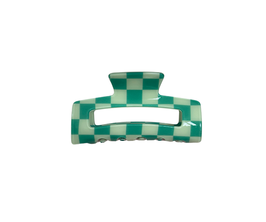 Checker hair claw