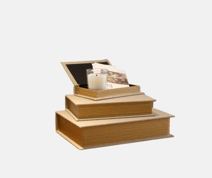 Set of book boxes
