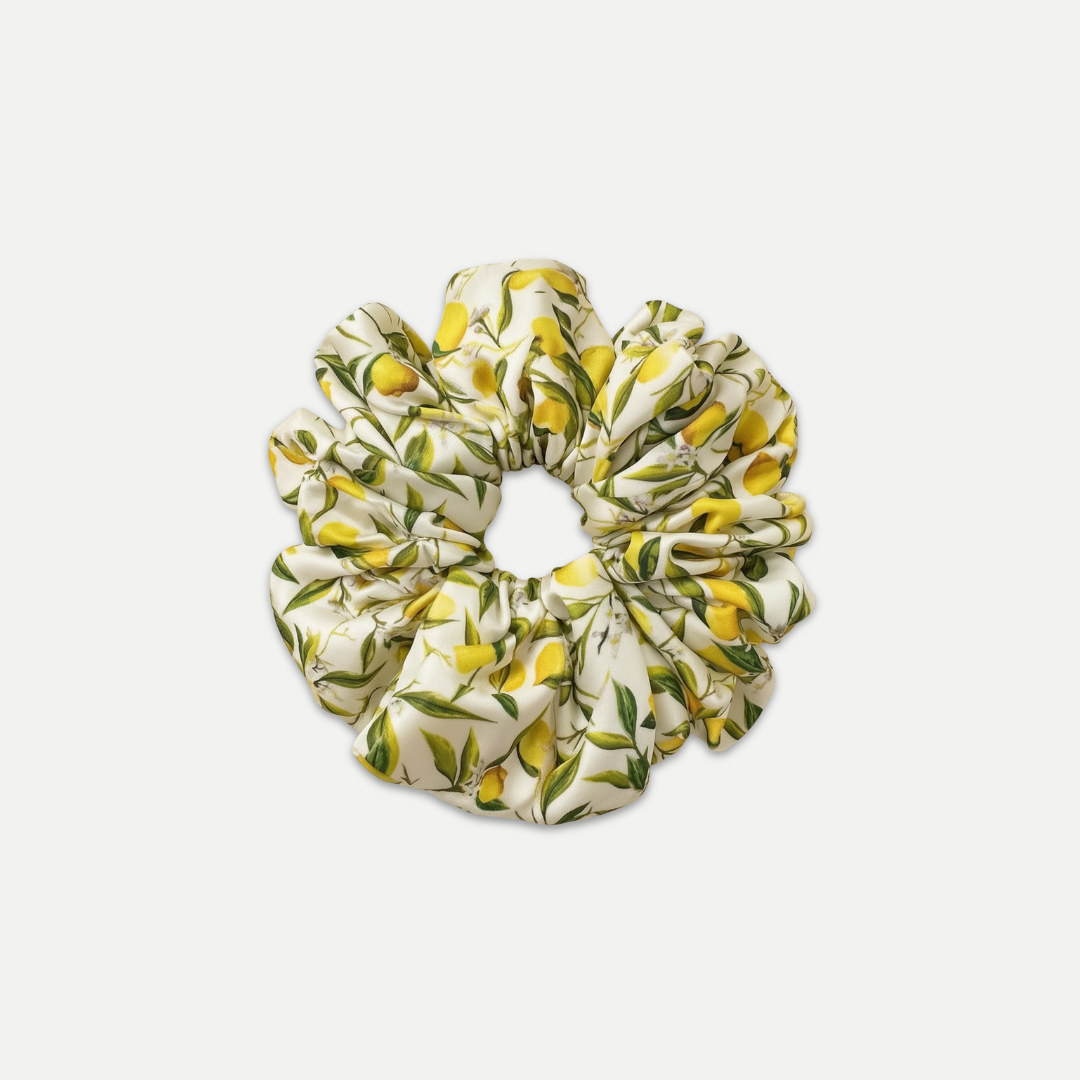 LEMON JUMBO SCRUNCHIE
