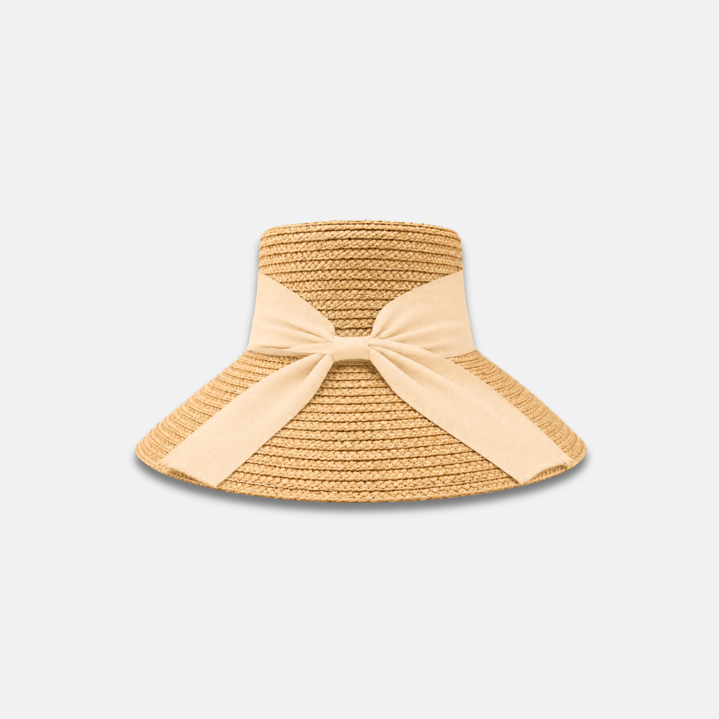 BOW RAFFIA HAT