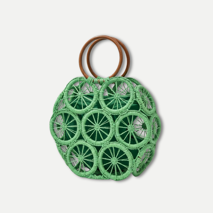CAPRI GREEN RAFFIA