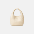 WOVEN SILVER HANDBAG
