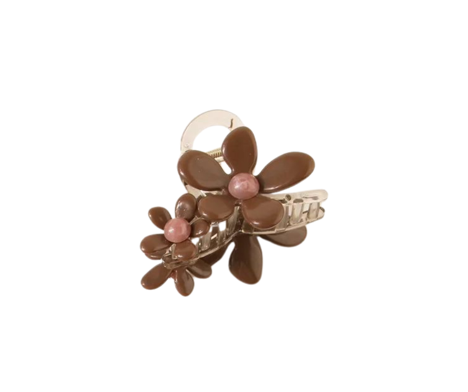 Flower hair claw