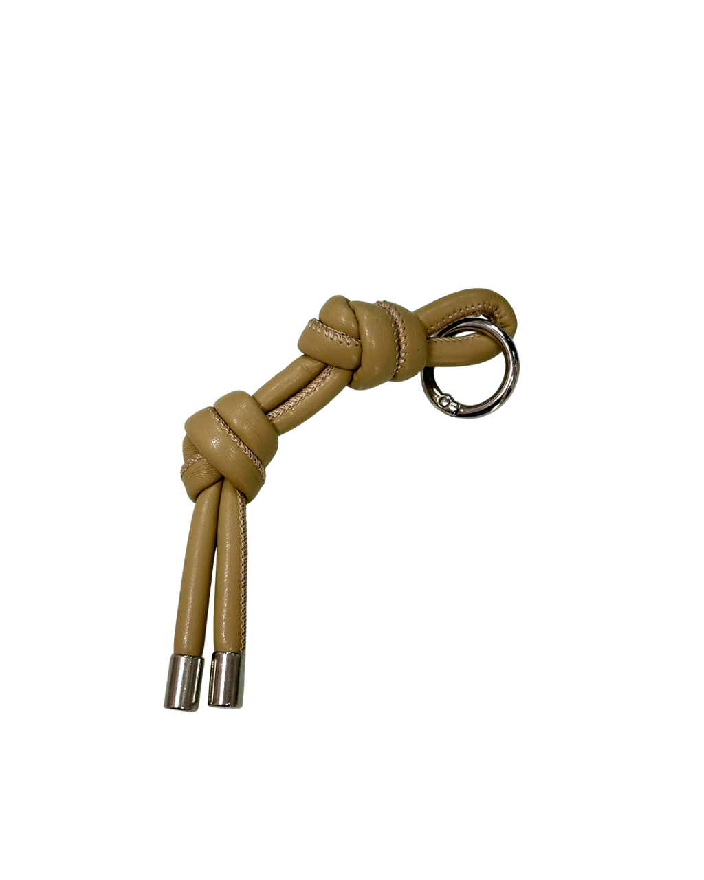 Leather knot keychain
