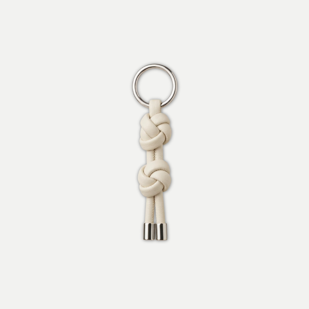 LEATHER KNOT KEYCHAIN
