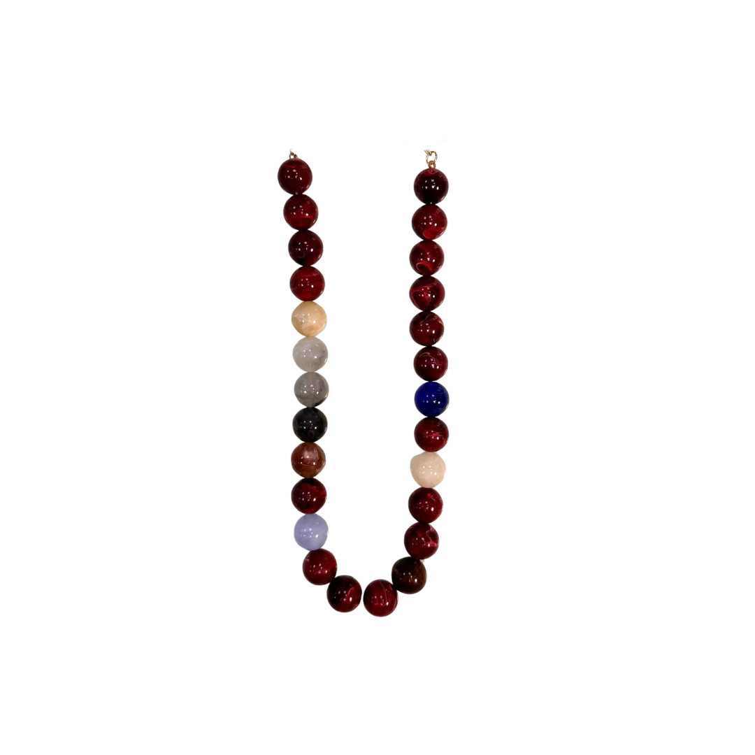 Cleo beaded necklace