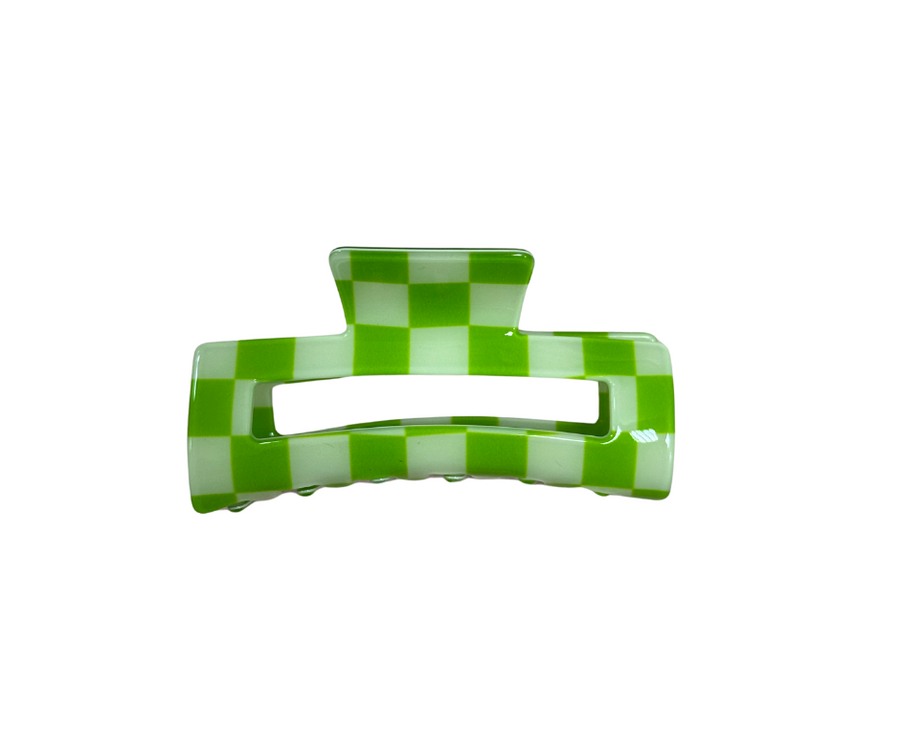 Checker hair claw