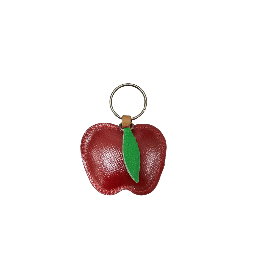 Italian leather keychain