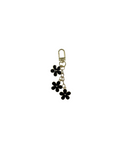 Black flower keychain
