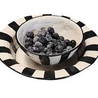 Ceramic striped bowl