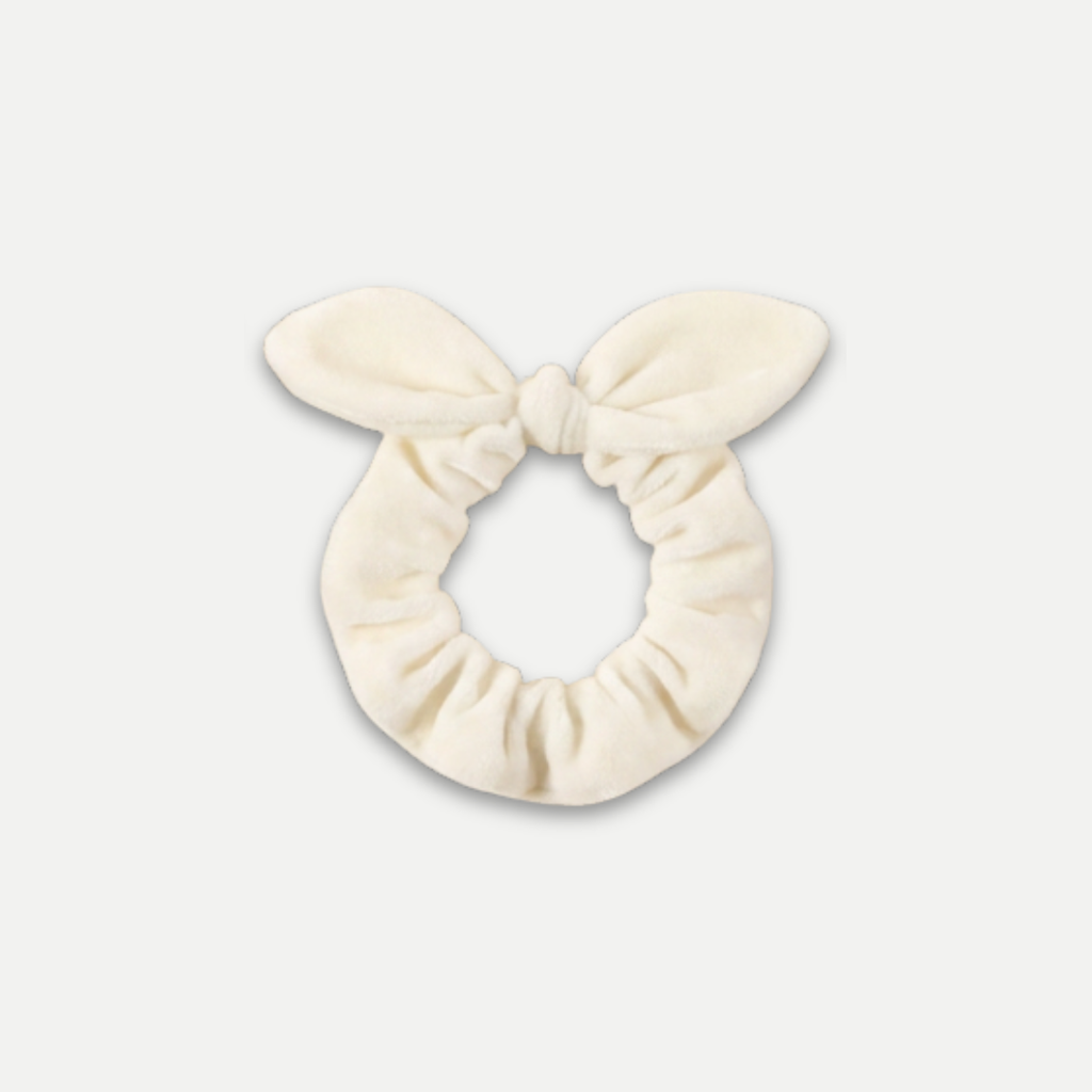 FUR BOW SCRUNCHIE