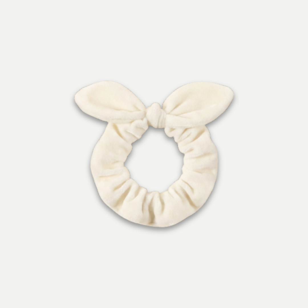 FUR BOW SCRUNCHIE
