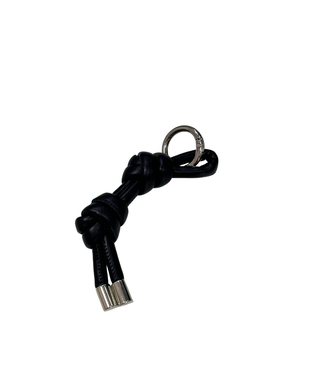 Leather knot keychain