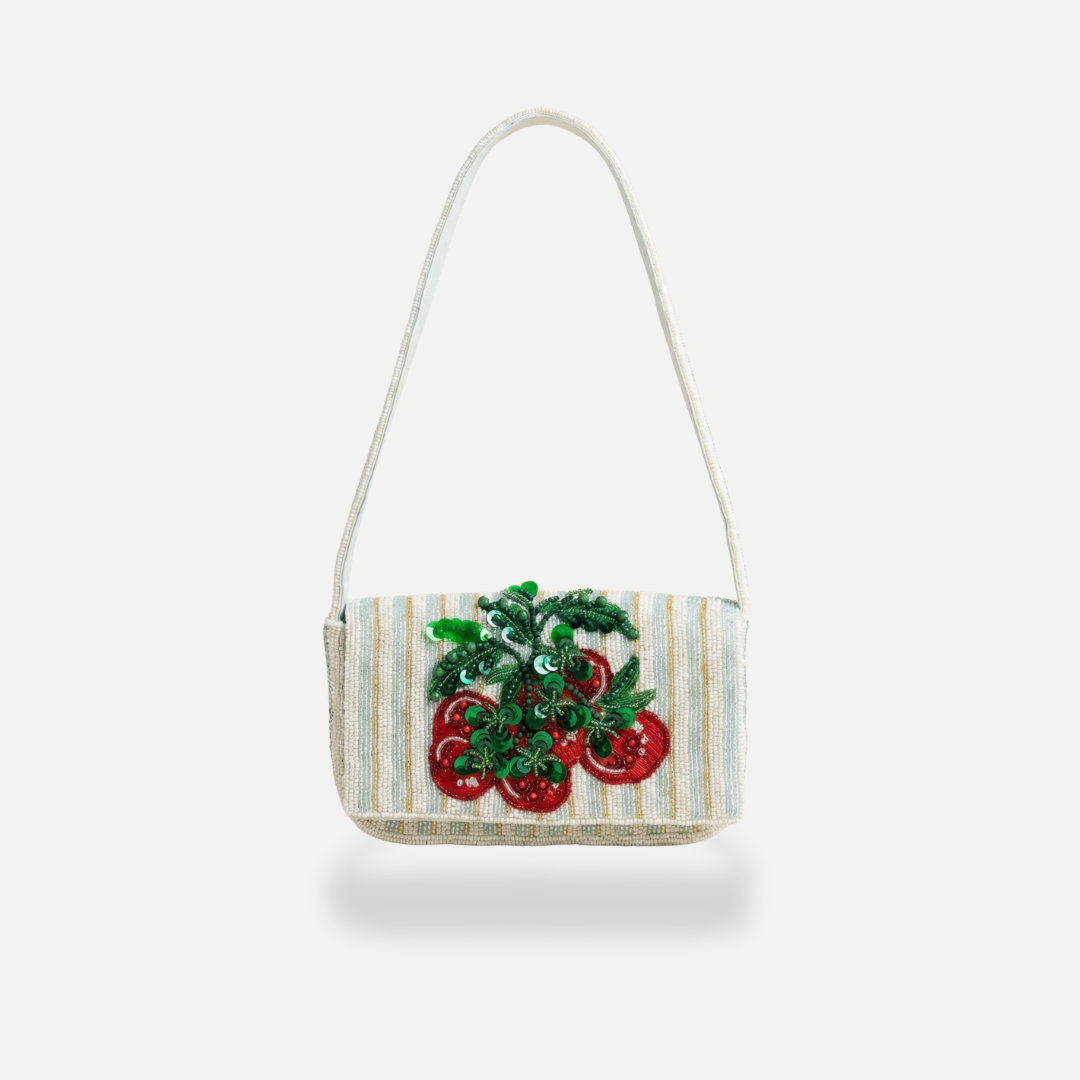 TOMATOES BEADED SHOULDER BAG