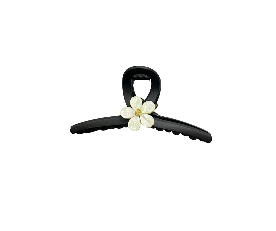 Classic flower hair claw