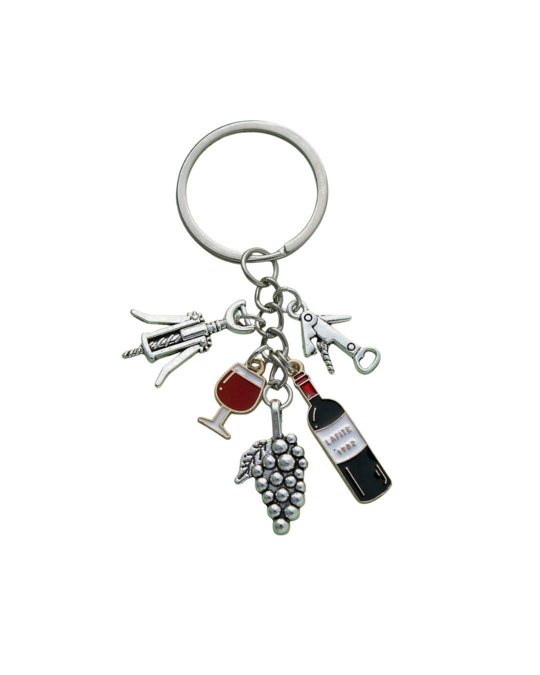 Wine drink keychain