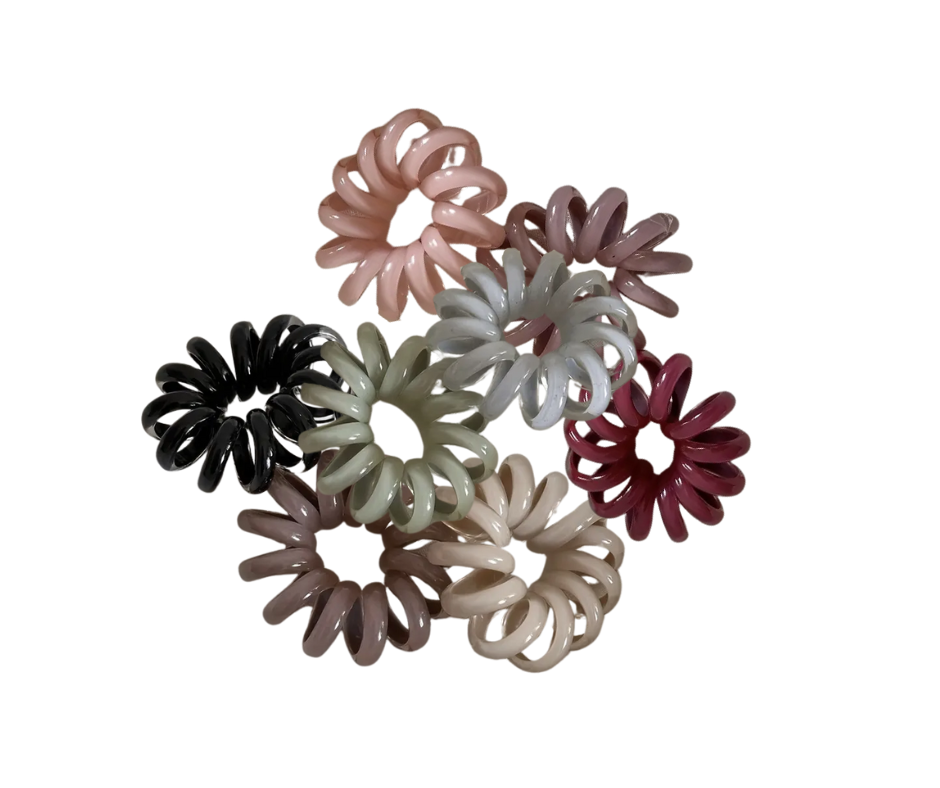 spiral hair scrunchies