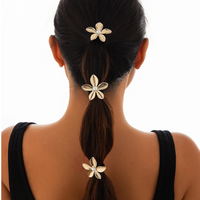 Set flower hair tail