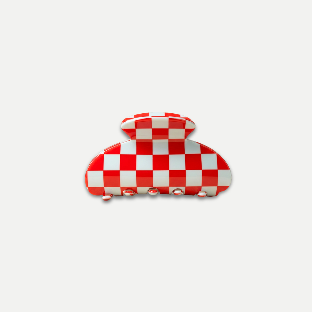 CHECKERED HAIRCLAW