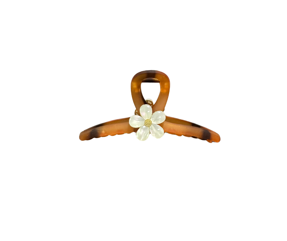 Classic flower hair claw