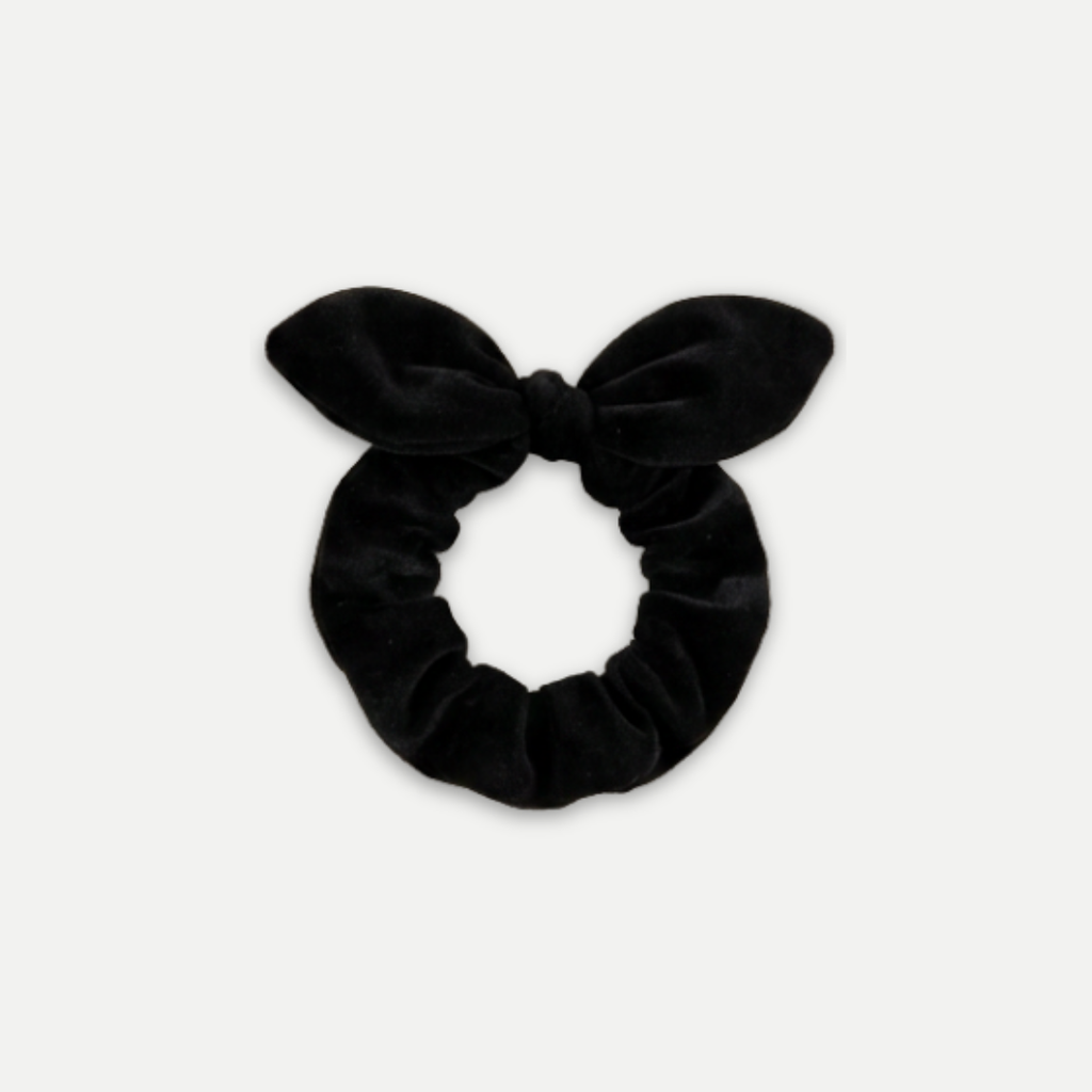 FUR BOW SCRUNCHIE