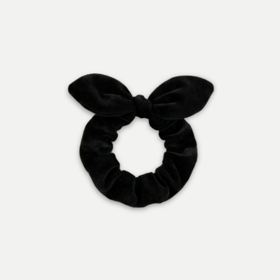 FUR BOW SCRUNCHIE