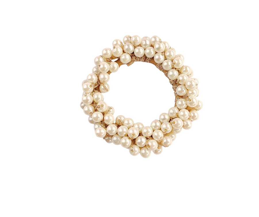 Beaded hair tie
