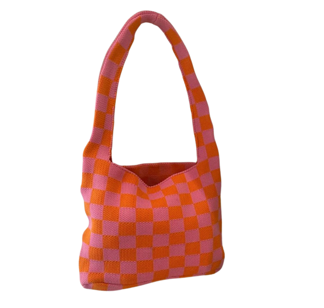 Checkered Shoulder Bag